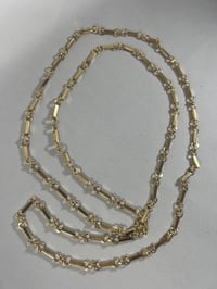 Image 2 of Gold bars chain necklace
