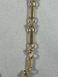 Image 1 of Gold bars chain necklace