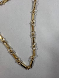 Image 3 of Gold bars chain necklace