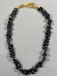 Image 1 of Black crystal onyx necklace