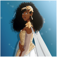 Image 1 of Princess Tiana Square Print