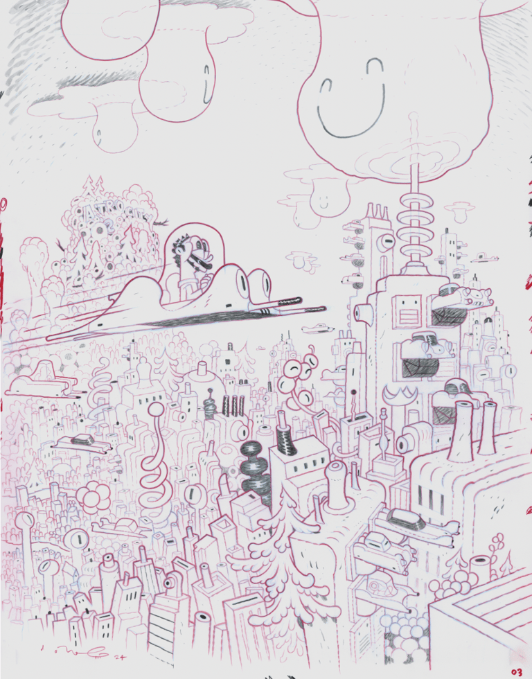 Yardstick's Worth part 01, page 03 (line art) Image 2