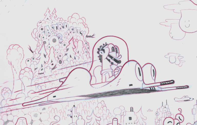 Yardstick's Worth part 01, page 03 (line art) Image 3