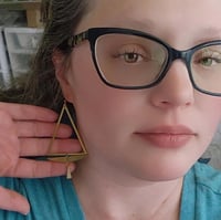 Image 3 of Tri-Corner Earrings