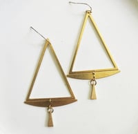 Image 2 of Tri-Corner Earrings