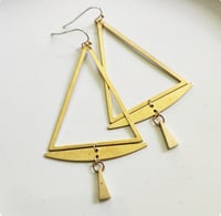 Image 1 of Tri-Corner Earrings