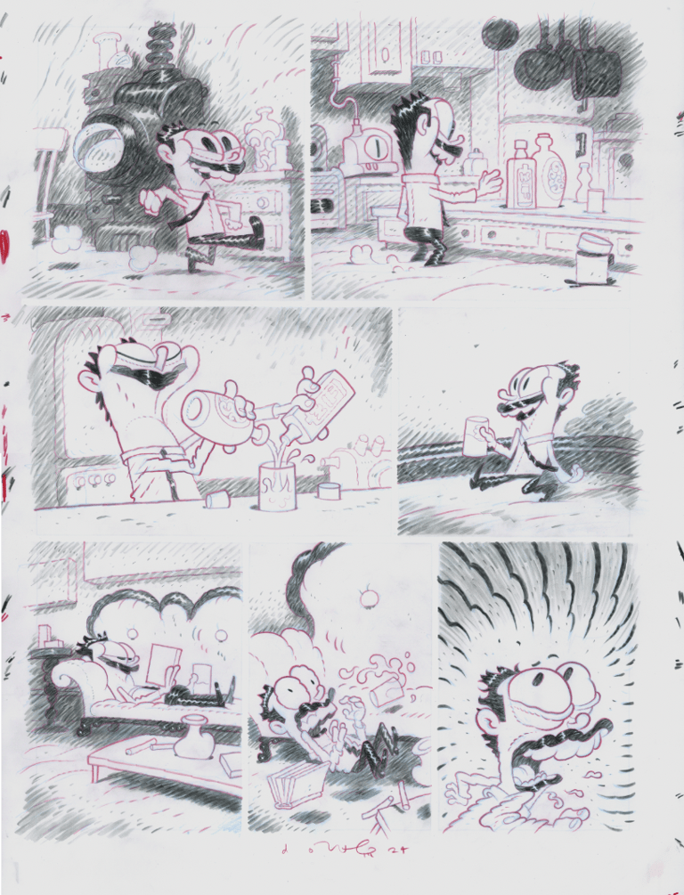 Yardstick's Worth part 01, page 05 (line art)