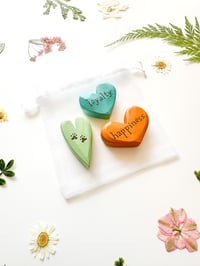 Image 3 of Pet Love - Set of 3 Mini Hearts