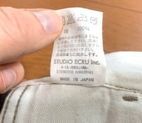 Image 9 of FOB Factory sugar cane woven cotton chinos, size L (fits 32”)