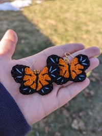 Image 4 of monarch butterfly earrings