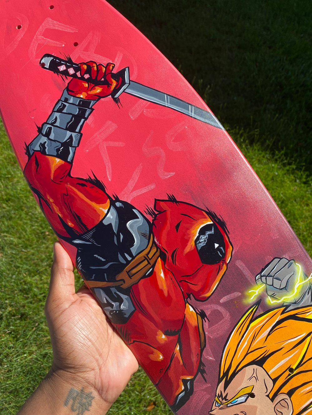 Deadpool V. Vegeta Surf Deck 1 of 1