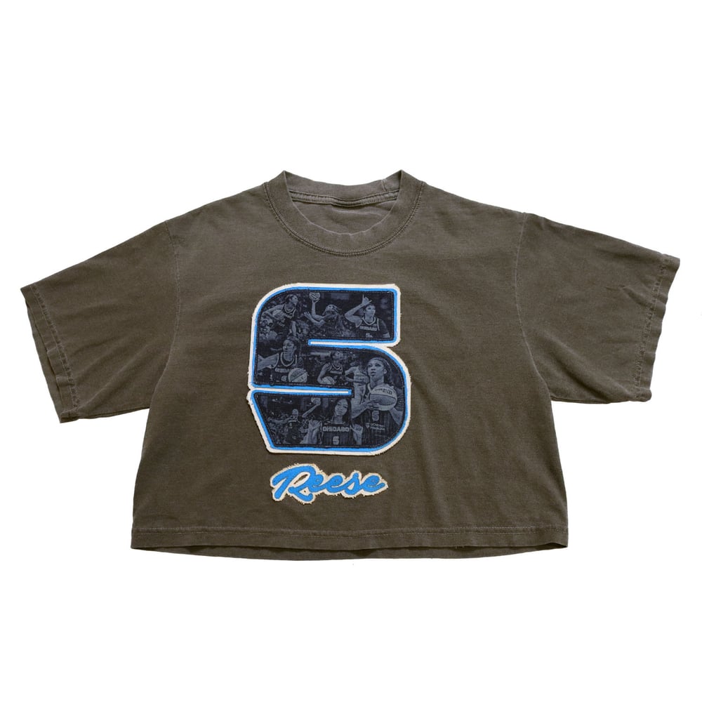 Image of  Angel Reese Appliqué Crop Top