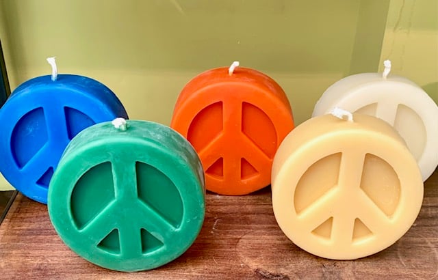 Image of Beeswax Peace Candles