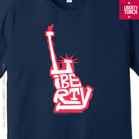 Image 2 of Liberty All City (Statue of Liberty · New York City) Unisex T-Shirt