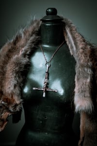 Image 4 of Crucified skeleton necklace 