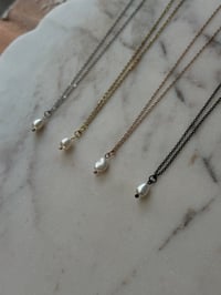 Image 4 of Dainty Pearl Necklace