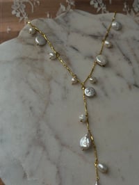 Image 4 of Y-Shaped Pearl Necklace