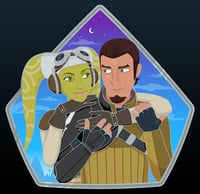 Image 1 of “We have eachother" Hera and Kanan Large Hard enamel pin preorder