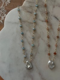 Image 8 of Crystal Pearl Necklace
