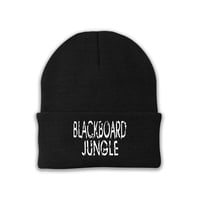 BLACKBOARD JUNGLE EMBROIDERED BEANIE