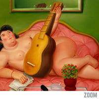 Image 2 of Mujer con guitarra | Fernando Botero - 1988 | Art Poster | Vintage Poster