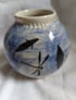 Dragonfly and fish moon jar 9cm tall Image 3