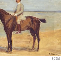 Image 2 of Reiter am Strand nach links | Max Liebermann - 1911 | Art Poster | Vintage Poster