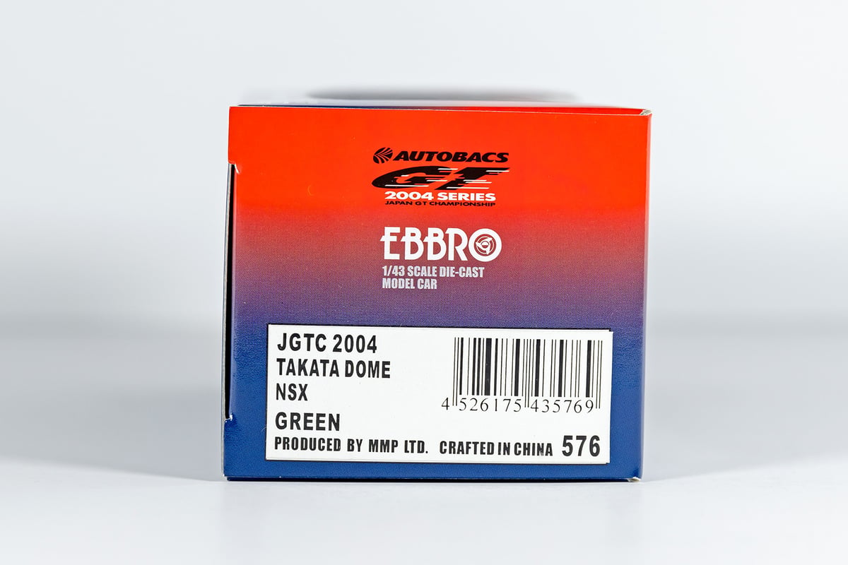 Ebbro 1/43 – Honda Dome NSX Takata JGTC 2003 – Miniature Collection Boîte