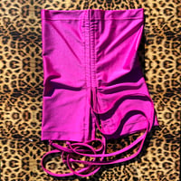 Image 2 of *:･Ruched Crop ☆ Hot Pink ੈ✩‧₊˚