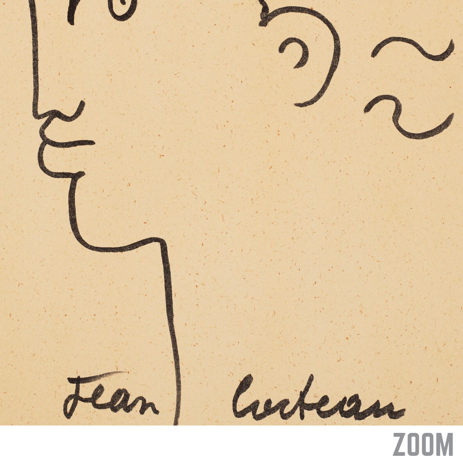 Profil de Faune | Jean Cocteau - 1960 | Art Poster | Vintage