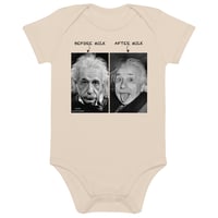 Image 1 of Einstein Milk KiSS Organic cotton baby bodysuit - Before Milk After Milk