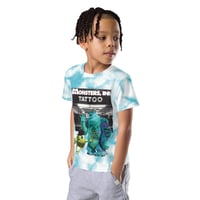 Image 1 of Monsters Ink Kids crew neck t-shirt - Sully and Mike tattooed