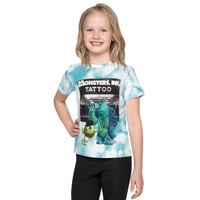 Image 3 of Monsters Ink Kids crew neck t-shirt - Sully and Mike tattooed