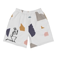 Image 1 of Praying Skull Recycled Sports Shorts - Geometric Print