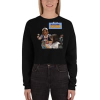 Image 2 of Mia Vs Robin KiSS Crop Sweatshirt - Scoops Ahoy Pulp Fiction Stranger things