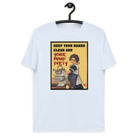 Image 4 of Keep Clean KiSS Unisex organic cotton t-shirt - Dirty mind retro ad