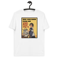 Image 5 of Keep Clean KiSS Unisex organic cotton t-shirt - Dirty mind retro ad