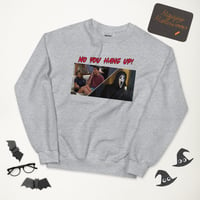 Image 1 of You Hang Up KiSS Unisex Sweatshirt - Friends Scream Ross Rachel Tv Movie Edit Halloween