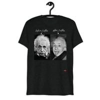 Image 3 of Albert Einstein Coffee KiSS Short sleeve t-shirt - Funny before and after