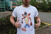 Image 1 of Crash Bandicoot KiSS Unisex organic cotton t-shirt - Gaming Retro gamer