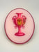 Image of Urn Oval Pink 20cm