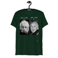 Image 4 of Albert Einstein Coffee KiSS Short sleeve t-shirt - Funny before and after