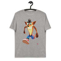 Image 3 of Crash Bandicoot KiSS Unisex organic cotton t-shirt - Gaming Retro gamer