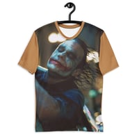 Image 1 of Joker Cop Car KiSS Men's t-shirt - Dark Knight inspired Heath Ledger Villain Superhero