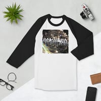 Image 1 of Death Star Construction KiSS 3/4 sleeve raglan shirt - Star Wars Stormtroopers Skyscraper