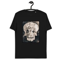 Image 1 of Astronaut Skull KiSS Unisex organic cotton t-shirt - Space Skulls Earth Moon