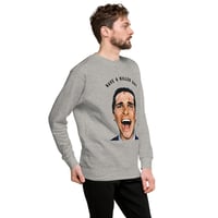 Image 2 of Killer Day KiSS Unisex Premium Sweatshirt - American Psycho Christian Bale Halloween