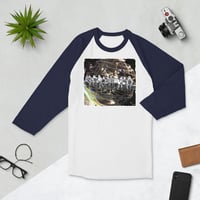 Image 2 of Death Star Construction KiSS 3/4 sleeve raglan shirt - Star Wars Stormtroopers Skyscraper