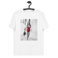 Image 4 of Jennifer Aniston Unisex organic cotton t-shirt - Red 90s 00s Friends Rachel Green