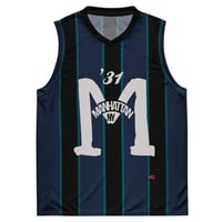 Image 1 of New York KiSS Recycled unisex basketball jersey - Manhattan Bridge Coastguard 31 District